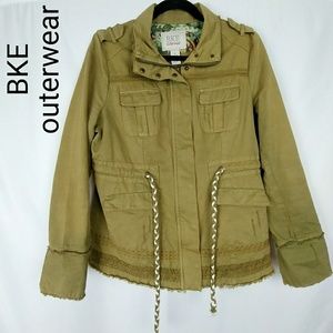 BKE Distressed Khaki Green Jacket